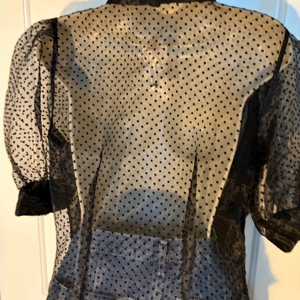 Black Polka Dot Sheer Blouse.
NWOT - Picture 3 of 8